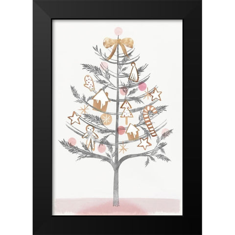 Ginger Bread Tree II  Black Modern Wood Framed Art Print by PI Studio