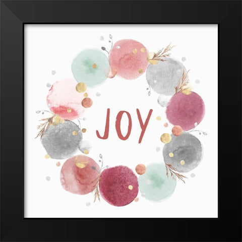 Circle of Joy  Black Modern Wood Framed Art Print by PI Studio