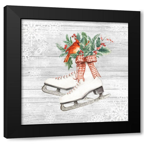 New Christmas I  Black Modern Wood Framed Art Print with Double Matting by PI Studio