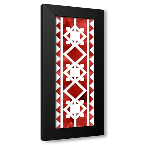 Holiday Ornate II Black Modern Wood Framed Art Print with Double Matting by PI Studio