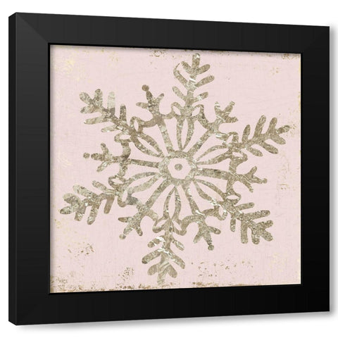 Winter Favors III Black Modern Wood Framed Art Print with Double Matting by PI Studio