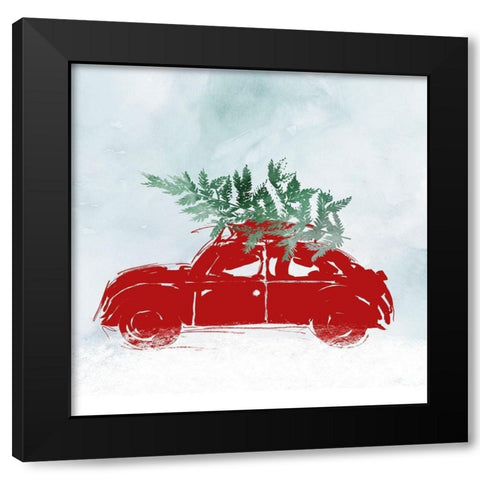 Bringing Joy I Black Modern Wood Framed Art Print with Double Matting by PI Studio