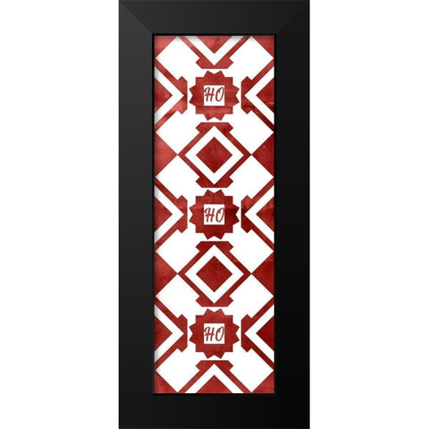 Nordic Quilt II   Black Modern Wood Framed Art Print by PI Studio