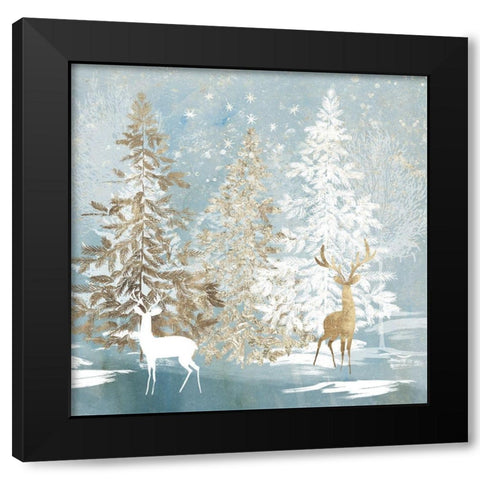 Endless Magic Black Modern Wood Framed Art Print with Double Matting by PI Studio