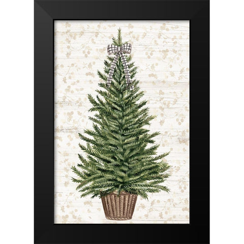 Everygreen Christmas Tree  Black Modern Wood Framed Art Print by PI Studio