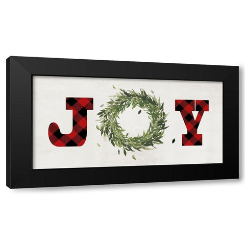 Filled with Joy Black Modern Wood Framed Art Print with Double Matting by PI Studio