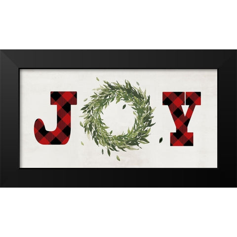 Filled with Joy Black Modern Wood Framed Art Print by PI Studio