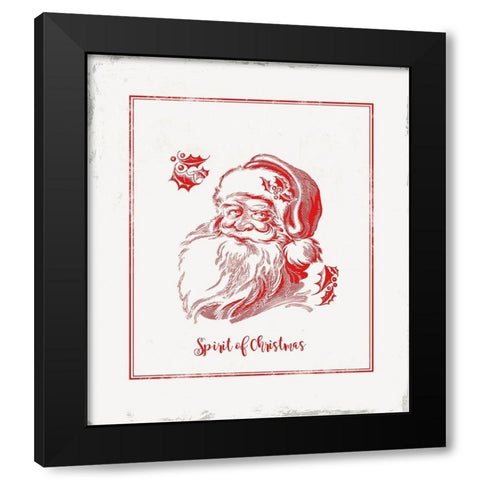 Believe in Christmas Black Modern Wood Framed Art Print with Double Matting by PI Studio