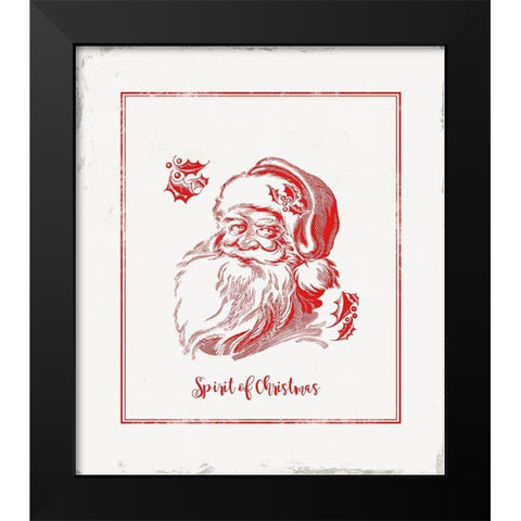 Believe in Christmas Black Modern Wood Framed Art Print by PI Studio