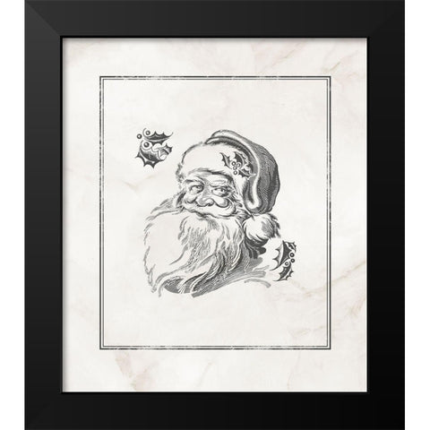 Believe in Santa  Black Modern Wood Framed Art Print by PI Studio