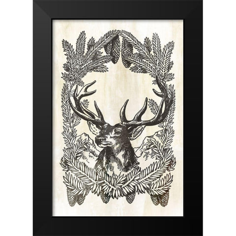 Brave  Black Modern Wood Framed Art Print by PI Studio