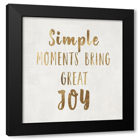 Simple Moments  Black Modern Wood Framed Art Print with Double Matting by PI Studio