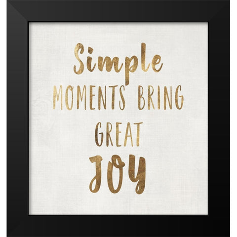 Simple Moments  Black Modern Wood Framed Art Print by PI Studio