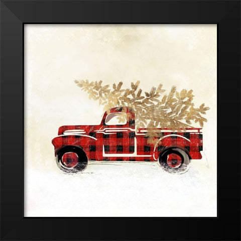 Deck the Halls I  Black Modern Wood Framed Art Print by PI Studio