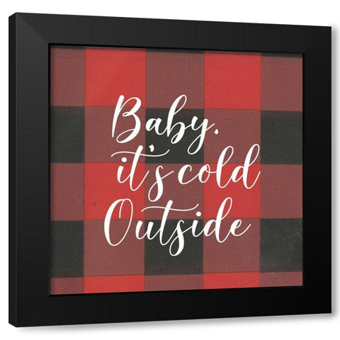 Baby, Its Cold Outside I  Black Modern Wood Framed Art Print with Double Matting by PI Studio