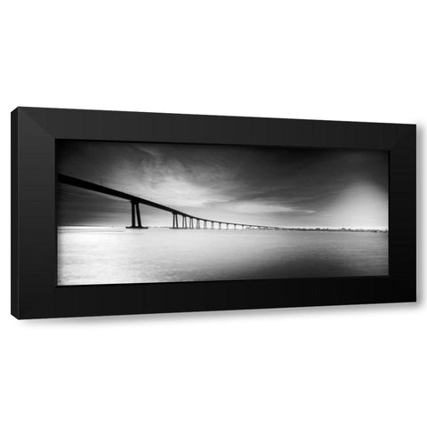 Way Over the Bay I Black Modern Wood Framed Art Print with Double Matting by Hartson-Weddie, Ryan