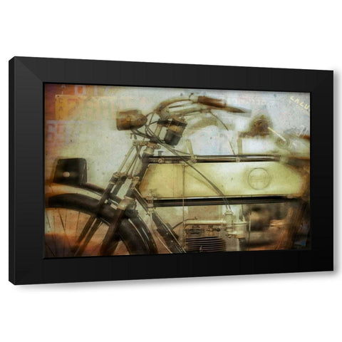 Moto II Black Modern Wood Framed Art Print with Double Matting by Weddle, Ryan Hartson