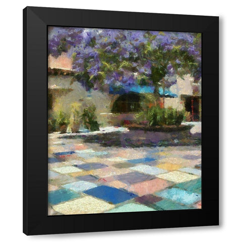 Al Fresco I Black Modern Wood Framed Art Print with Double Matting by Hartson-Weddle, Ryan