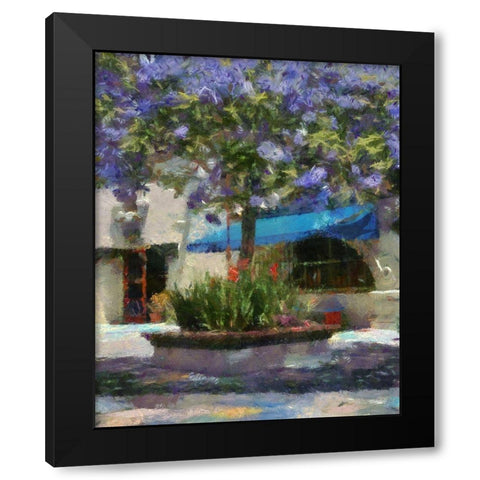 Al Fresco II Black Modern Wood Framed Art Print with Double Matting by Hartson-Weddle, Ryan
