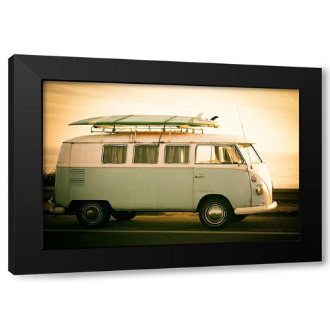 Surfs Up I Black Modern Wood Framed Art Print with Double Matting by Hartson-Weddle, Ryan