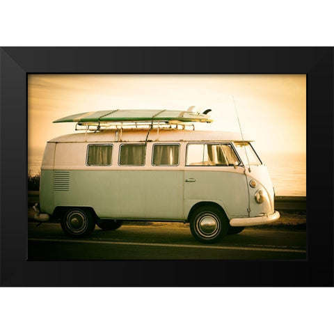 Surfs Up I Black Modern Wood Framed Art Print by Hartson-Weddle, Ryan