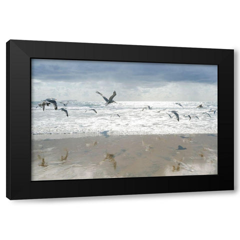 Letting Go I Black Modern Wood Framed Art Print with Double Matting by Hartson-Weddle, Ryan