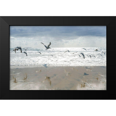 Letting Go I Black Modern Wood Framed Art Print by Hartson-Weddle, Ryan