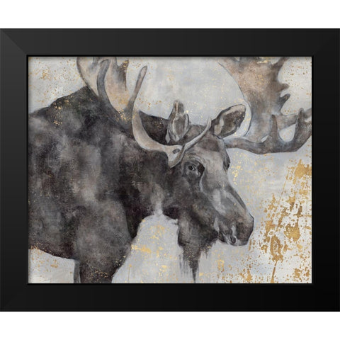 Alces Trail I  Black Modern Wood Framed Art Print by Hawksley, Beverley