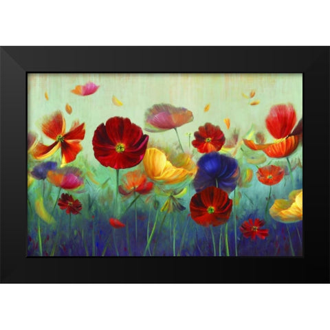 In My Garden Black Modern Wood Framed Art Print by Iafrate, Sandra