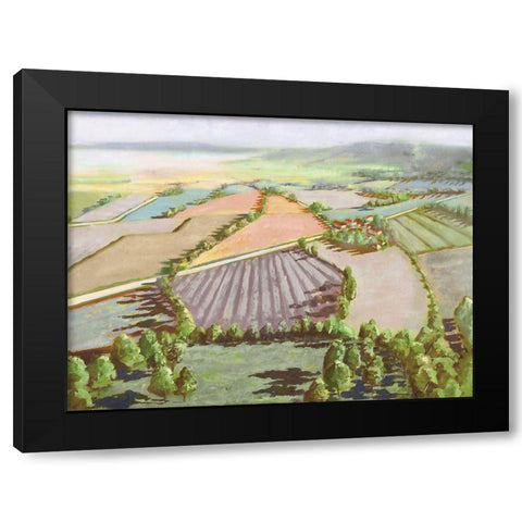 Flying Above  Black Modern Wood Framed Art Print by Mica