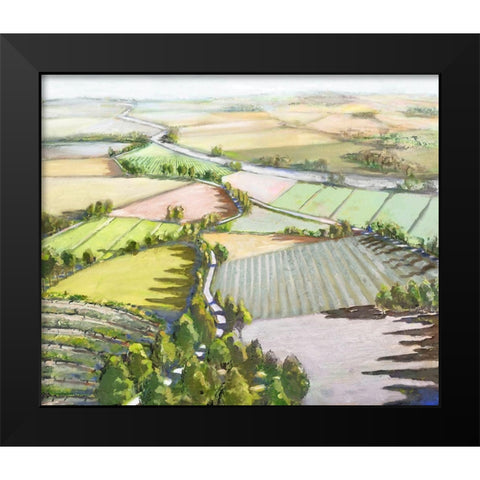 Bel Paesaggio  Black Modern Wood Framed Art Print by Mica