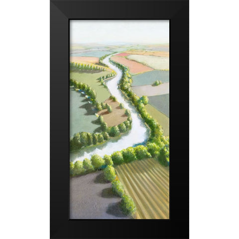 Follow to the Sea Black Modern Wood Framed Art Print by Mica