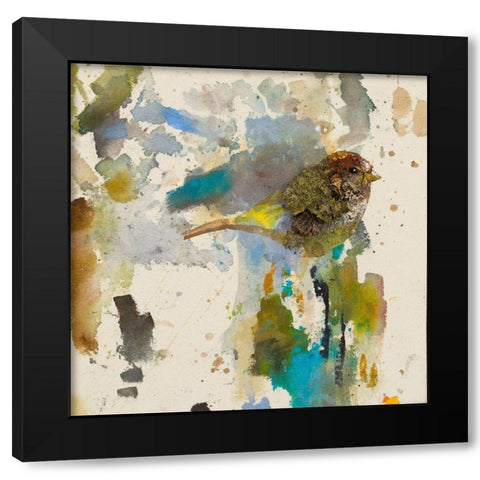 Blue Chiffchaff  Black Modern Wood Framed Art Print by St Amant, Daniel