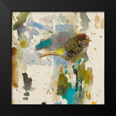 Blue Chiffchaff  Black Modern Wood Framed Art Print by St Amant, Daniel