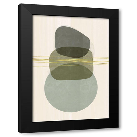 Growing Together Black Modern Wood Framed Art Print by Hogan, Aoibhne
