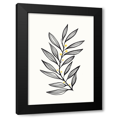Flowing Breeze  Black Modern Wood Framed Art Print by Hogan, Aoibhne