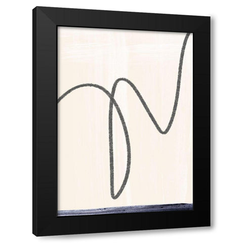 Departured I  Black Modern Wood Framed Art Print by Hogan, Aoibhne