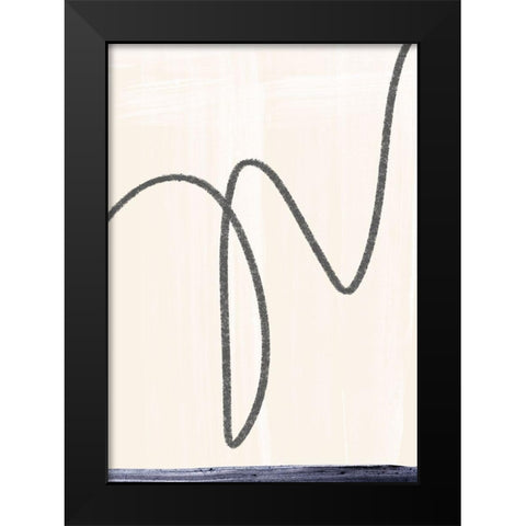 Departured I  Black Modern Wood Framed Art Print by Hogan, Aoibhne