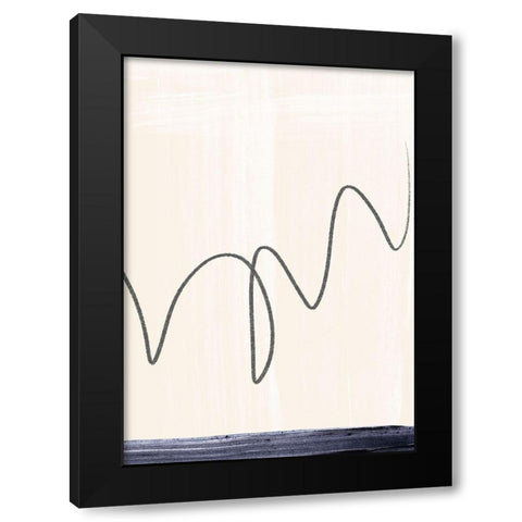 Departured II  Black Modern Wood Framed Art Print with Double Matting by Hogan, Aoibhne