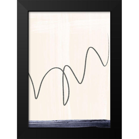 Departured II  Black Modern Wood Framed Art Print by Hogan, Aoibhne