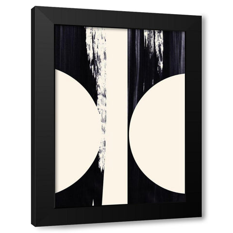 Hourglass  Black Modern Wood Framed Art Print by Hogan, Aoibhne