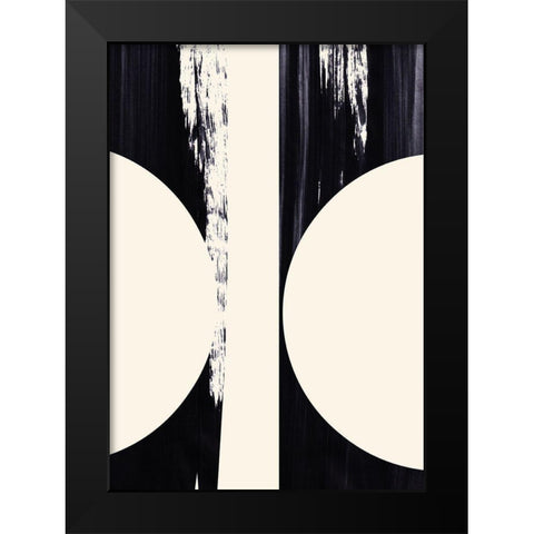 Hourglass  Black Modern Wood Framed Art Print by Hogan, Aoibhne