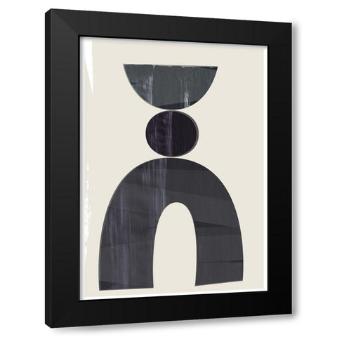 StructuredÂ  Black Modern Wood Framed Art Print with Double Matting by Hogan, Aoibhne