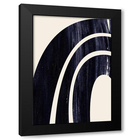 ArcherÂ  Black Modern Wood Framed Art Print by Hogan, Aoibhne