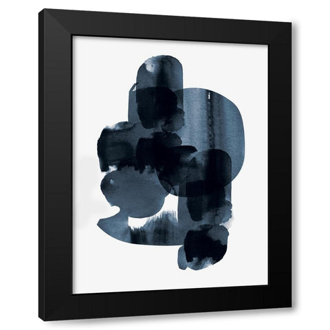 Shimmering Black II Black Modern Wood Framed Art Print by Hogan, Aoibhne