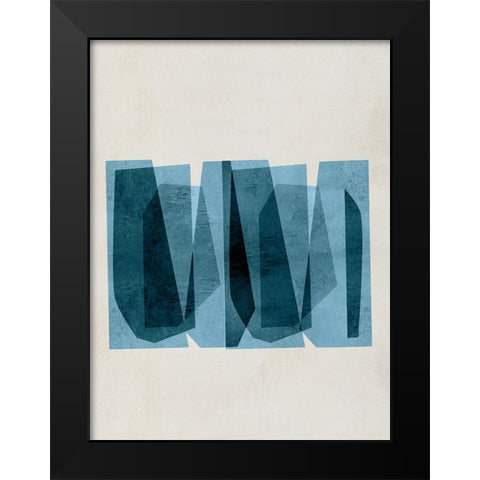 Bolds of Blue I Black Modern Wood Framed Art Print by Hogan, Aoibhne