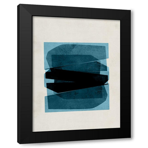 Bolds of Blue II Black Modern Wood Framed Art Print by Hogan, Aoibhne