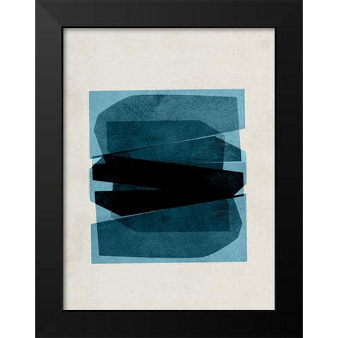 Bolds of Blue II Black Modern Wood Framed Art Print by Hogan, Aoibhne