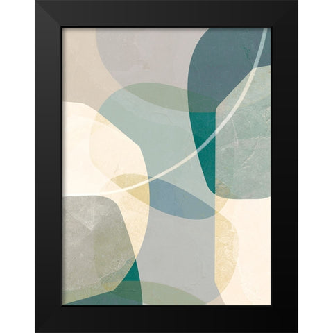 Formations of Blue I Black Modern Wood Framed Art Print by Hogan, Aoibhne