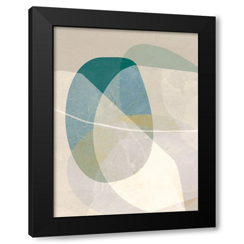 Formations of Blue III Black Modern Wood Framed Art Print with Double Matting by Hogan, Aoibhne